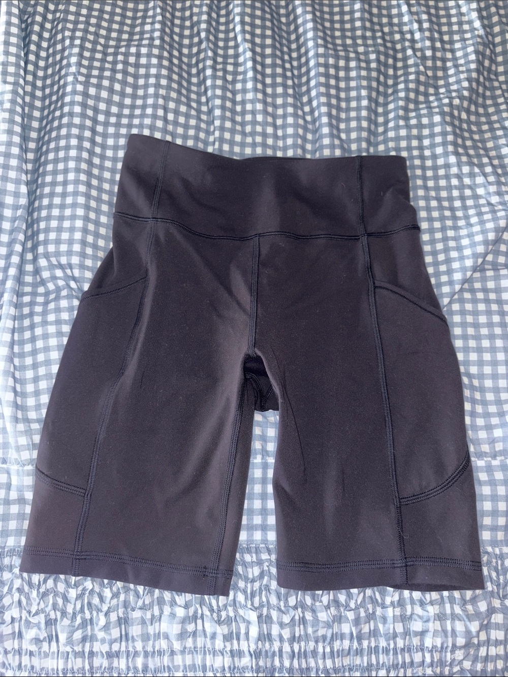 Black Lululemon biker shorts